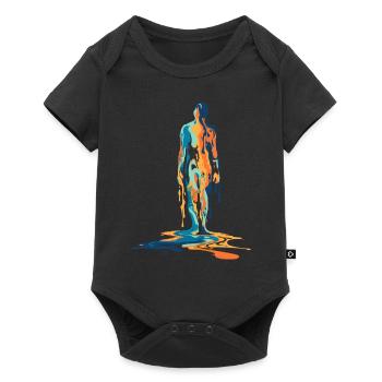 Colorful Melting Man - Baby Premium short-sleeve bodysuit - black - Front