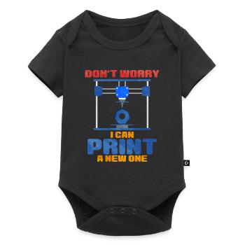 3D Printing - Baby Premium short-sleeve bodysuit - black - Front