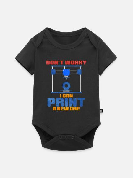3d printing - Baby Premium Kurzarmbody - Schwarz