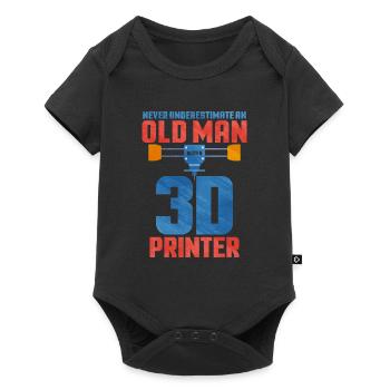 3D Printing - Baby Premium short-sleeve bodysuit - black - Front