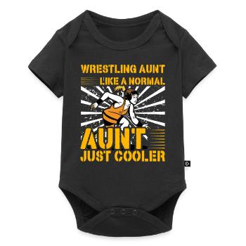Lutter contre la tante comme une tante normale, juste plus cool - Body à manches courtes Premium Bébé - noir - Devant