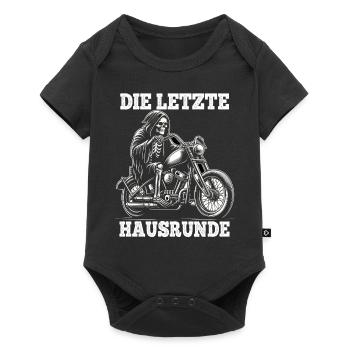 Skeleton Biker The Last House Lap Motorcycle Fan - Baby Premium short-sleeve bodysuit - black - Front