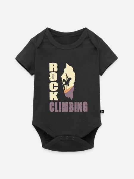Rock Climbing - Baby Premium Kurzarmbody - Schwarz