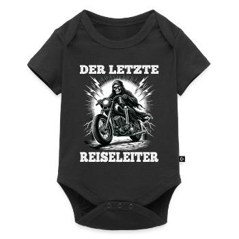 Skeleton Biker The Last Tour Guide Motorcycle Fan - Baby Premium short-sleeve bodysuit - black - Front