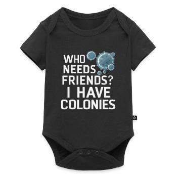 Microbiologist Microbiology Lab Staph Biology - Baby Premium Kurzarmbody - Schwarz - Vorne