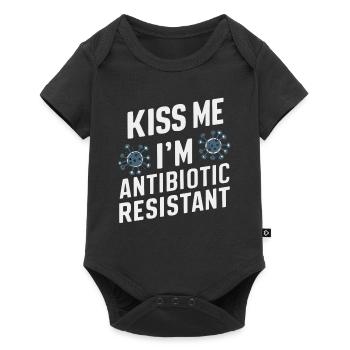 Microbiologiste Microbiologie Laboratoire Biologie des staphylocoques - Body à manches courtes Premium Bébé - noir - Devant