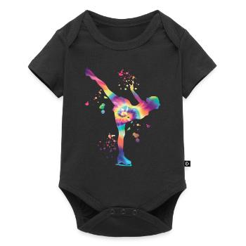 Figure Skater Ice Skating Figure Skating - Baby Premium short-sleeve bodysuit - black - Front