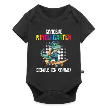 School Enrollment Dino Back to School - Baby Premium short-sleeve bodysuit - black - Front