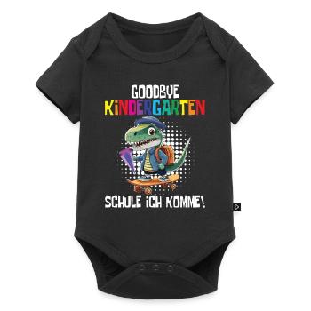 School Enrollment Dino Back to School - Baby Premium short-sleeve bodysuit - black - Front