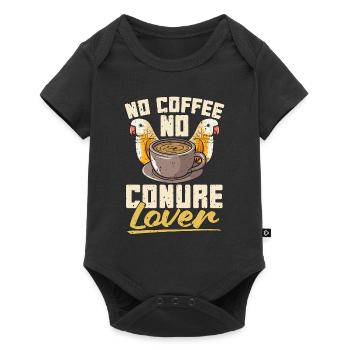 Conure Lover No Coffee No Sun Conure Coffee Lover - Baby Premium short-sleeve bodysuit - black - Front