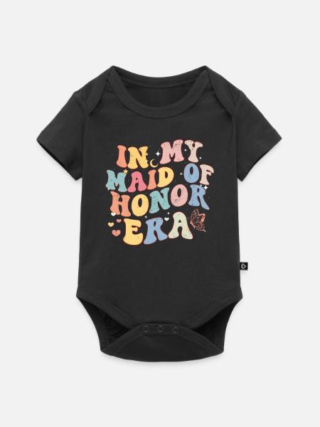 Junggesellin - Baby Premium Kurzarmbody - Schwarz