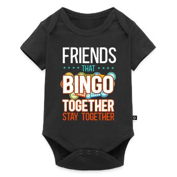 Bingo Joueur Amis Copains - Body à manches courtes Premium Bébé - noir - Devant