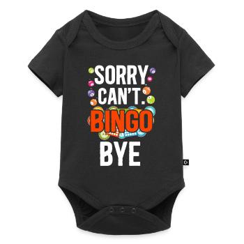Joueur de bingo désolé ne peut pas bingo bye - Body à manches courtes Premium Bébé - noir - Devant