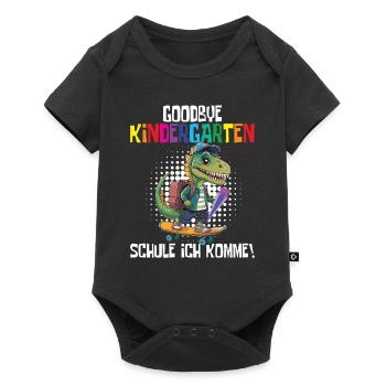 School Enrollment Dino Back to School - Baby Premium short-sleeve bodysuit - black - Front