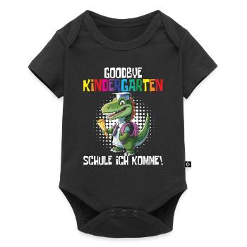 School Enrollment Dino Back to School - Baby Premium short-sleeve bodysuit - black - Front