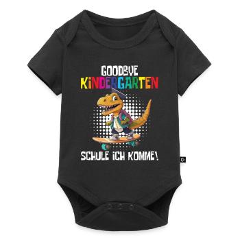 School Enrollment Dino Back to School - Baby Premium short-sleeve bodysuit - black - Front