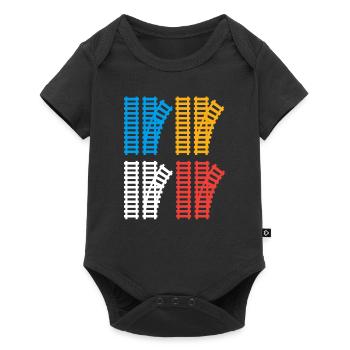 Switch Train Trains Hobby Train Spotter - Baby Premium short-sleeve bodysuit - black - Front