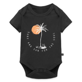 Surfing Vintage Surfer Gift - Baby Premium short-sleeve bodysuit - black - Front