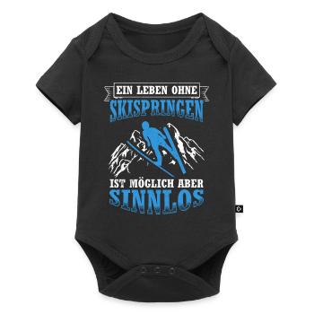 A life without ski jumping is possible, but pointless - Baby Premium short-sleeve bodysuit - black - Front