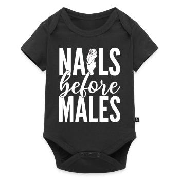 Nails Before Males Kosmetikerin - Baby Premium Kurzarmbody - Schwarz - Vorne
