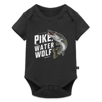 Northern Pike Fisherman Pike Fishing Rod Pike Fish - Baby Premium short-sleeve bodysuit - black - Front