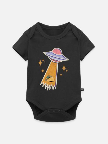 Ufo Taco - Baby Premium Kurzarmbody - Schwarz