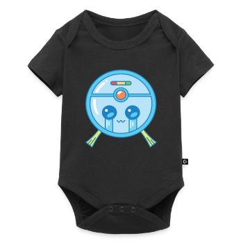 Sad Robot Vacuum Cleaner Kawaii - Baby Premium short-sleeve bodysuit - black - Front