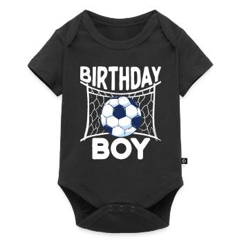 Geburtstagsbuldenfußballspieler Bday Team Party - Baby Premium Kurzarmbody - Schwarz - Vorne