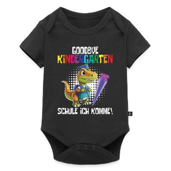 School Enrollment Dino Back to School - Baby Premium short-sleeve bodysuit - black - Front