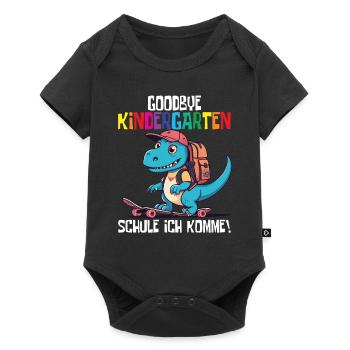 School Enrollment Dino Back to School - Baby Premium short-sleeve bodysuit - black - Front