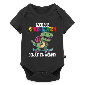 School Enrollment Dino Back to School - Baby Premium short-sleeve bodysuit - black - Front