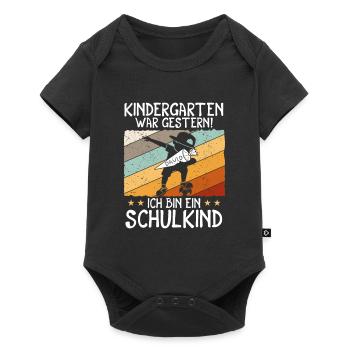 I'm a school kid David - Baby Premium short-sleeve bodysuit - black - Front