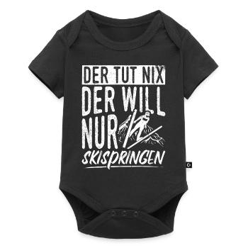 Ski Jumping Ski Flying Competition Winter Sports Skisp - Baby Premium short-sleeve bodysuit - black - Front