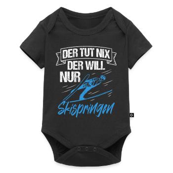 Ski Jumping Ski Flying Competition Winter Sports Skisp - Baby Premium short-sleeve bodysuit - black - Front