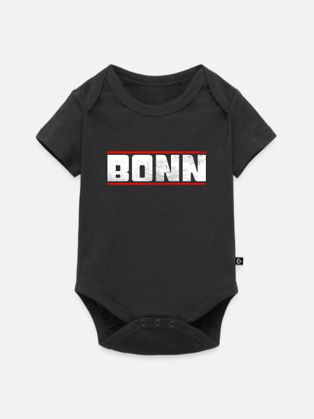 Bonn - Baby Premium Kurzarmbody - Schwarz
