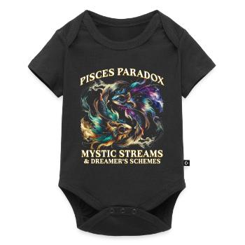 Horoscope Pisces Pisces Paradox - Baby Premium short-sleeve bodysuit - black - Front