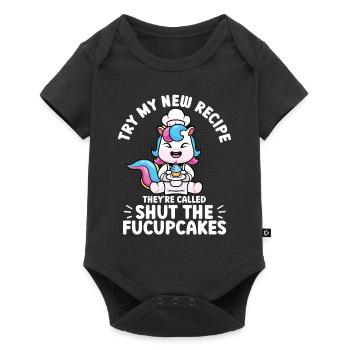 Cupcake Muffin Baking Gift - Baby Premium short-sleeve bodysuit - black - Front