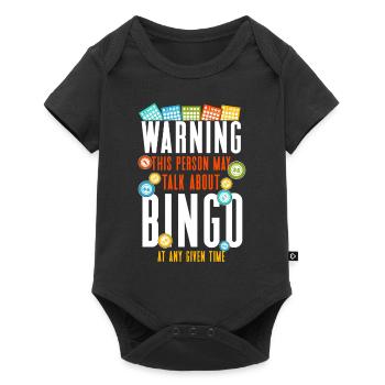 Bingo Player Warning This Person - Baby Premium short-sleeve bodysuit - black - Front