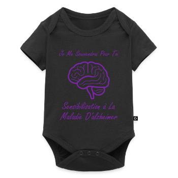 Sensibilisation à la maladie d’Alzheimer - Body à manches courtes Premium Bébé - noir - Devant