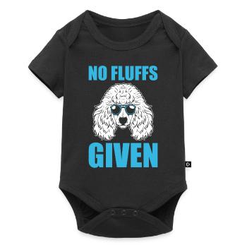 No Fluffs Given Tiersitter - Baby Premium Kurzarmbody - Schwarz - Vorne
