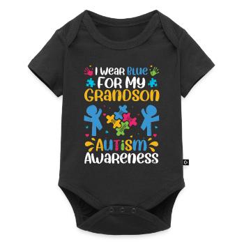 Autism - Baby Premium short-sleeve bodysuit - black - Front