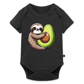 Avocat Guacamole Vegan Cadeau - Body à manches courtes Premium Bébé - noir - Devant