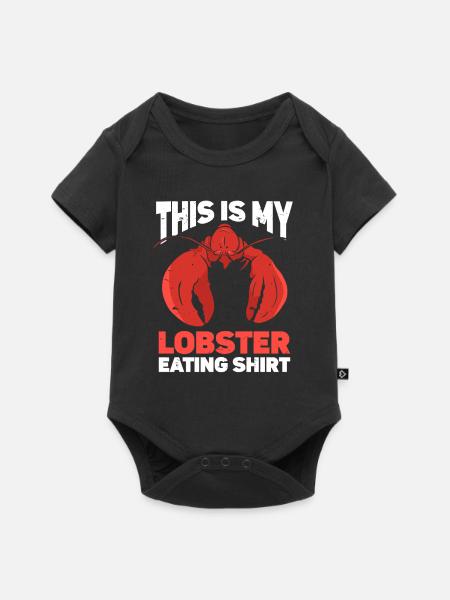 Meeresfrüchte - Baby Premium Kurzarmbody - Schwarz