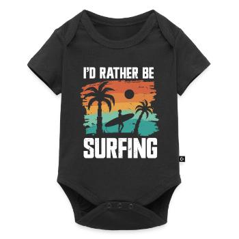 Surfeur Surfeur - Body à manches courtes Premium Bébé - noir - Devant