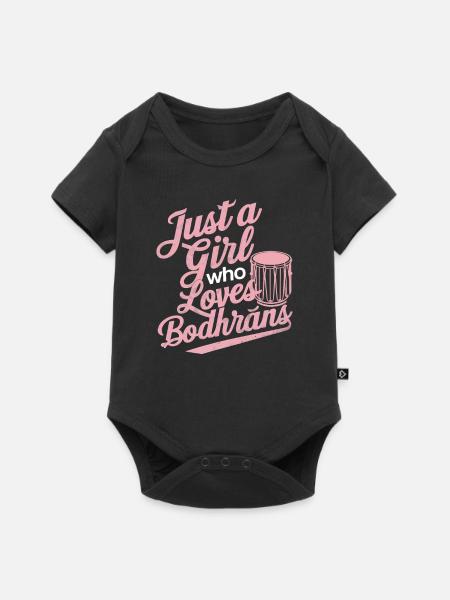 Bodhran - Baby Premium Kurzarmbody - Schwarz