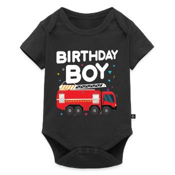 Garçon D’anniversaire Pompier Garçon D’anniversaire - Body à manches courtes Premium Bébé - noir - Devant