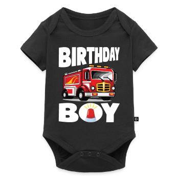 Garçon D’anniversaire Pompier Garçon D’anniversaire - Body à manches courtes Premium Bébé - noir - Devant