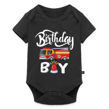 Garçon D’anniversaire Pompier Garçon D’anniversaire - Body à manches courtes Premium Bébé - noir - Devant