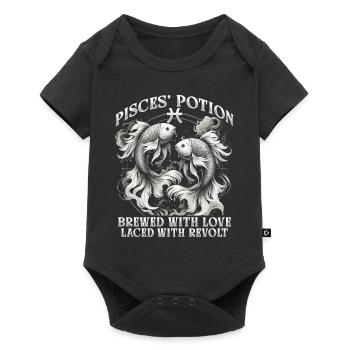 Pisces Horoscope Pisces Potion - Baby Premium short-sleeve bodysuit - black - Front