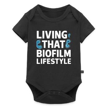 Microbiologist Microbiology Lab Staph Biology - Baby Premium Kurzarmbody - Schwarz - Vorne